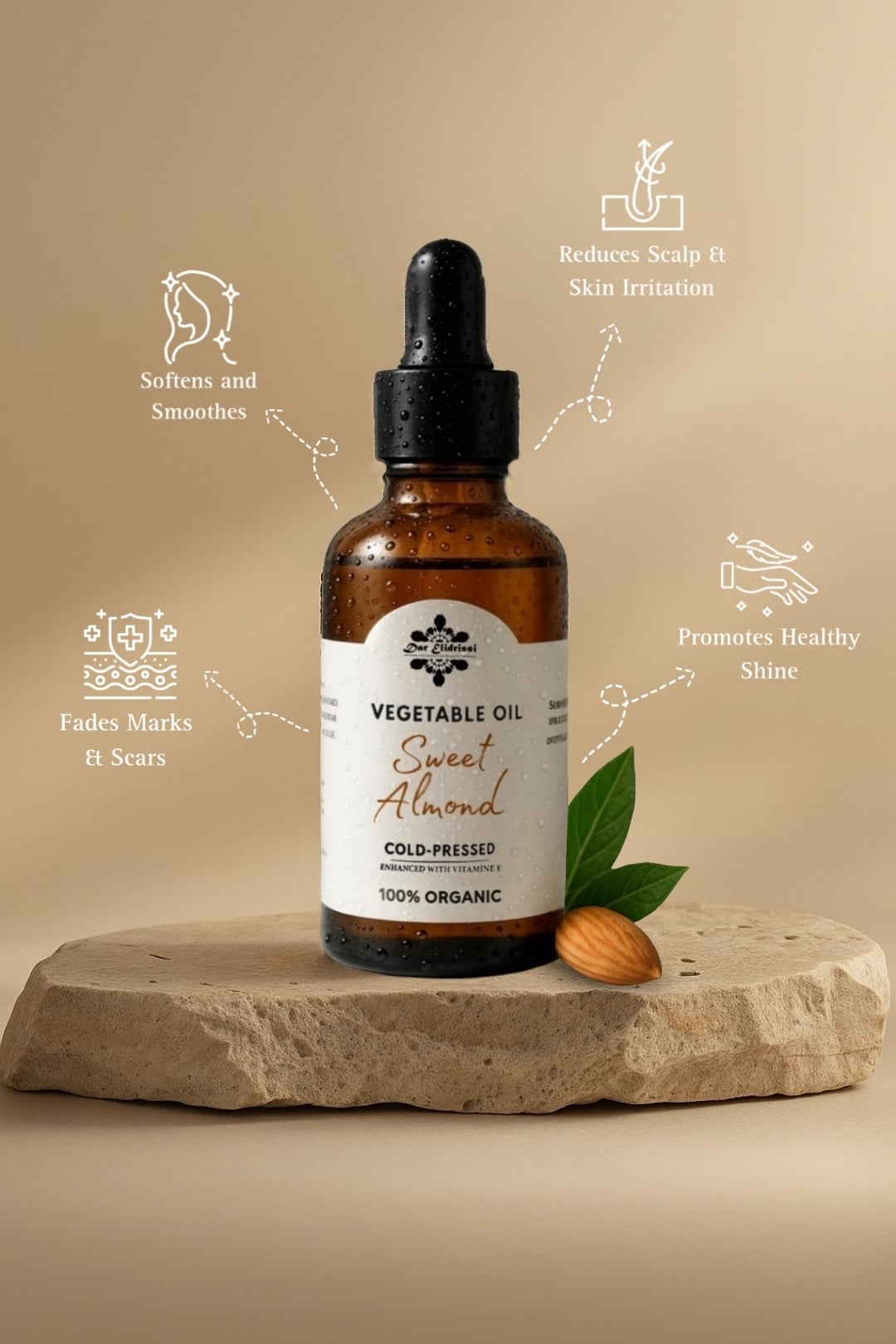 HUILE D'AMANDE DOUCE (végétale) 50ML-1L