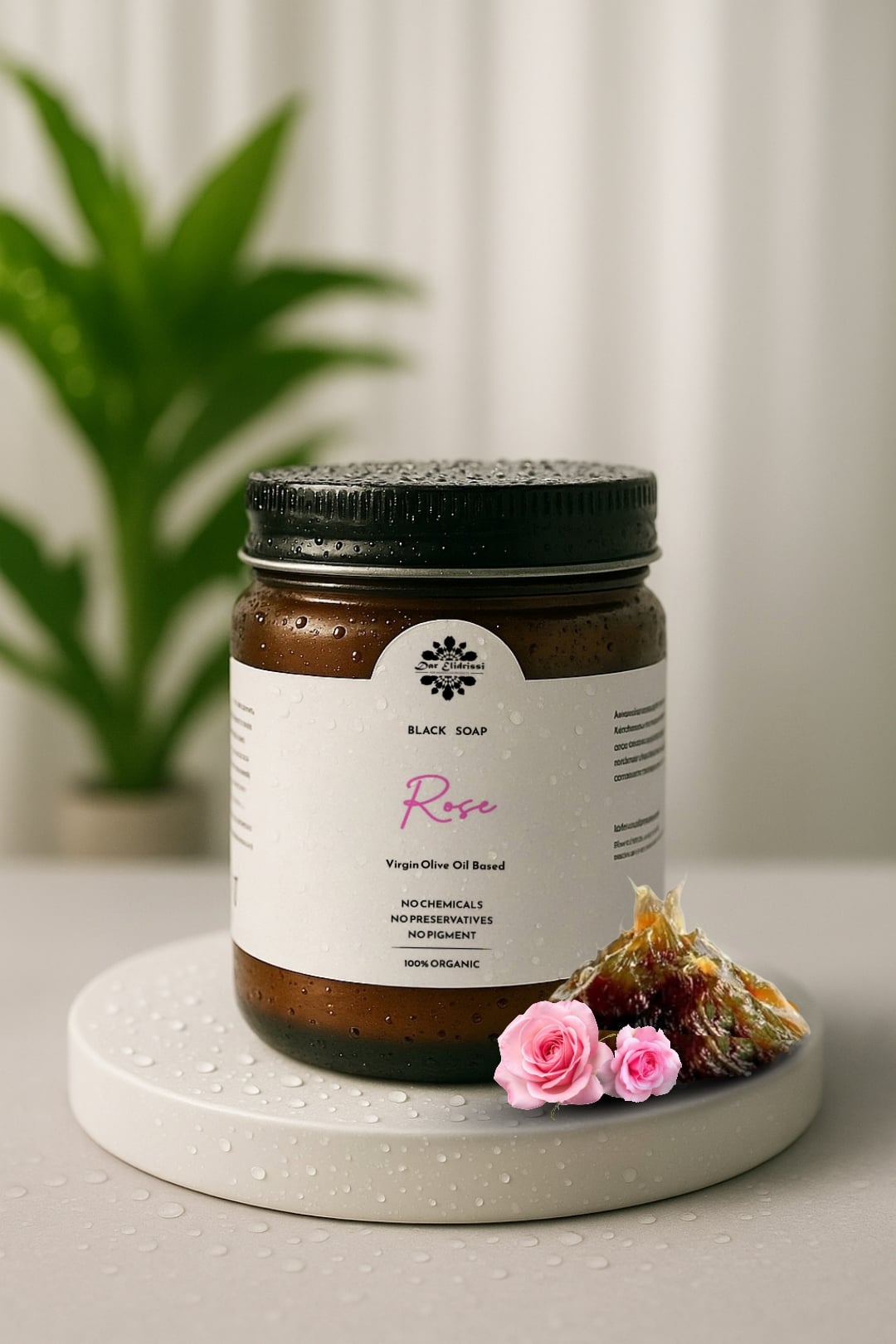 SAVON NOIR A LA ROSE 